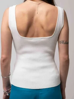ELIZABETH TOP BIANCO