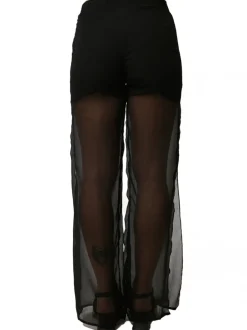PANTALONE SETA NERO